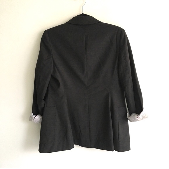 (SOLD) ARITZIA Blazer Boyfriend Charcoal Gray 4 - Picture 3 of 7